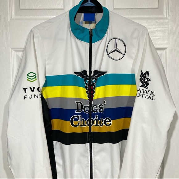 Men’s windbreaker Primal official bicycle race jacket branded Mercedes Benz SZ L - Picture 4 of 16